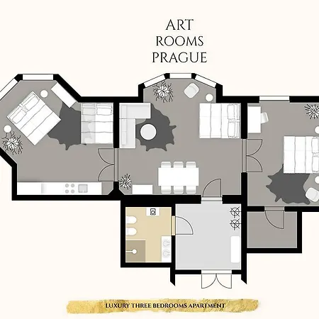 3br Luxury Central On Glamorous Parizska Street アパート プラハ